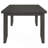 Dexter Dark Grey Rectangular Plank Top Dining Table