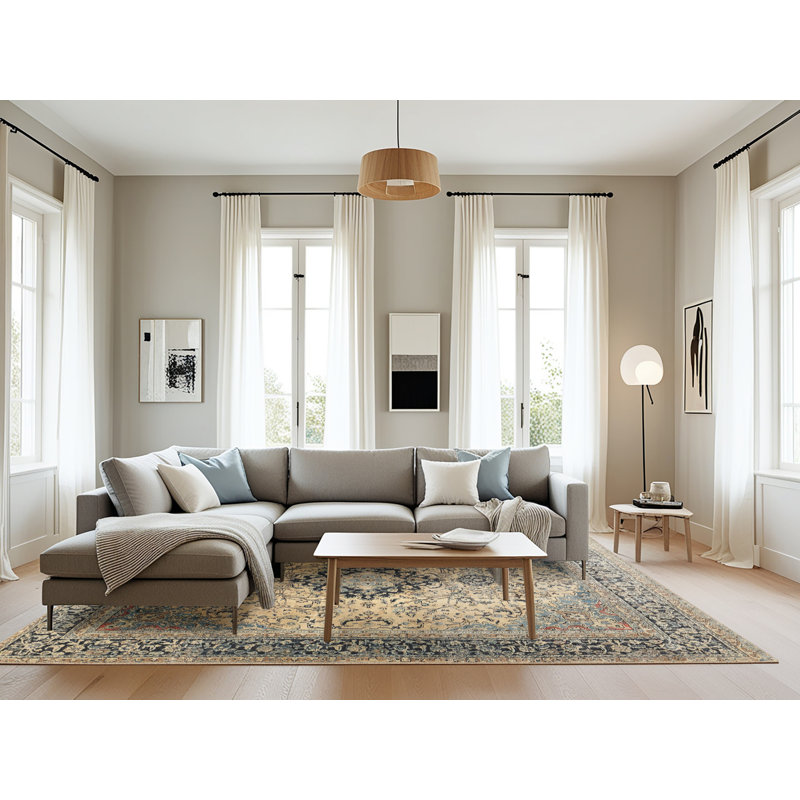 Evie-Mai Oriental Indoor Rug, Rectangle 8' x 12'