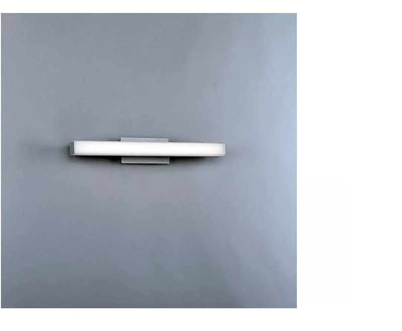 Barre d'éclairage de salle de bain 1 lumière Salcedo, 2700K, Brushed Aluminum, H 3,75 po x l 18 po x P 2,75 po