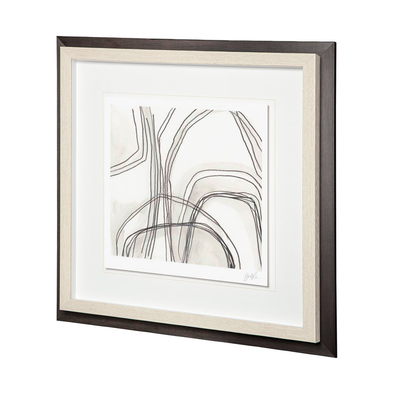 «Custom Abstract Logic III» par June Vess, reproduction d'art encadrée sous verre, Logique abstraite personnalisée IV