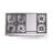 ILVE Nostalgie II Series Noblesse 48 inch Dual Fuel Range with 8 Sealed Burners, Griddle (Glass Door)-112295454-112295449