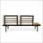 THEO 2 SEATER OUTDOOR SOFA With Durable Iron Frame, Acacia Wood, And Water-Resistant Cushions For Comfort And Style-1562064211