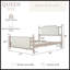 Grand lit plateforme tapissier avec tête de lit capitonnée à boutons, lit de ferme en bois massif, aucun sommier tapissier requis, style champêtre français moderne-131377754-131377752