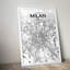Milan City Map - No Frame Print-1456192580