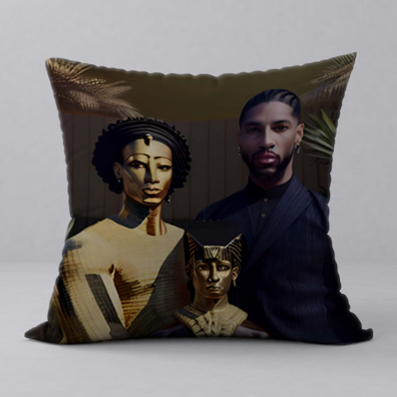 Reversible Throw Pillow, 22"x22"