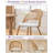 Upholstered Seat Dining Chair With Rattan Back(Set Of 2)-1685241601