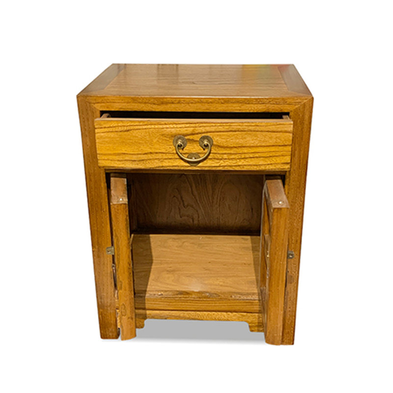 1D 2D End Table-Honey Brown