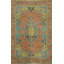 Tapis oriental fait à la main orange en laine orange 5 x 6