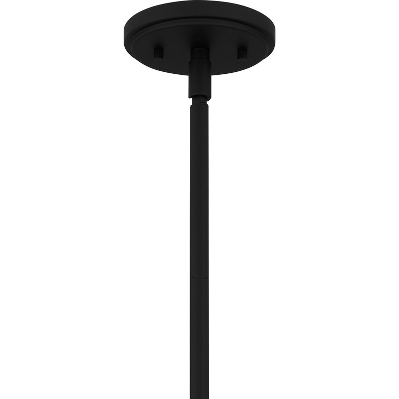 Luminaire suspendu noir mat 1 lumière Chemere