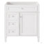Meuble-lavabo de salle de bain de 30 po sans lavabo supérieur, armoire de rangement moderne avec 2 tiroirs et un tiroir rabattable (BASSIN INCLUS)