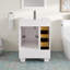 Acclaim 24 po Meuble-lavabo simple blanc avec comptoir en quartz Carrara et lavabo en porcelaine encastré-1902840197-1902840216