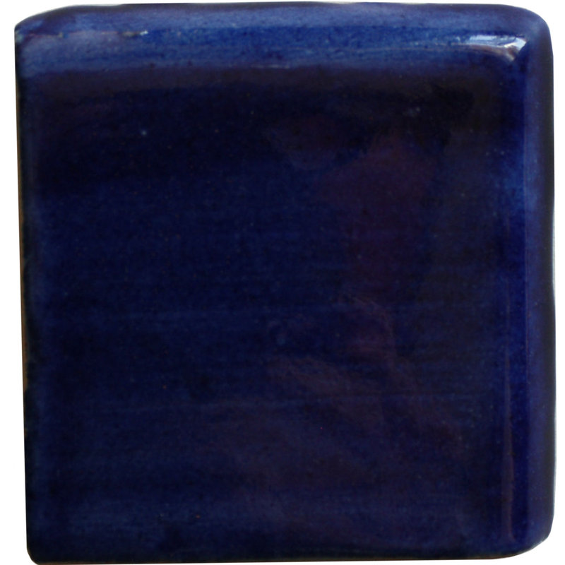 9pcs TalaMex Mexican Clay Talavera Bullnose, 2" W x 2" L, Cobalt Blue