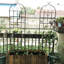 4 treillis de jardin en métal antirouille de 71 po x 19,7 po, support de fleurs extérieur, noir, facile à assembler, paquet de 4 treillis en tube galvanisé robuste de 19,7 po, cadre de plante, installation,