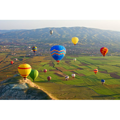 Butterfield Colorful Hot Air Balloons 1 Piece Wrapped Canvas Wall Art