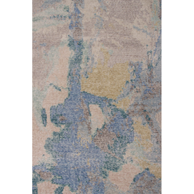 Distressed Homage Handmade Kilim Wool Abstract Area Rug, Rectangle 9' x 12'