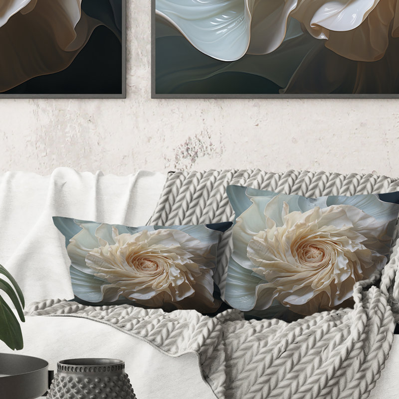 Coussin Seashell - Monochromatique Whispers II