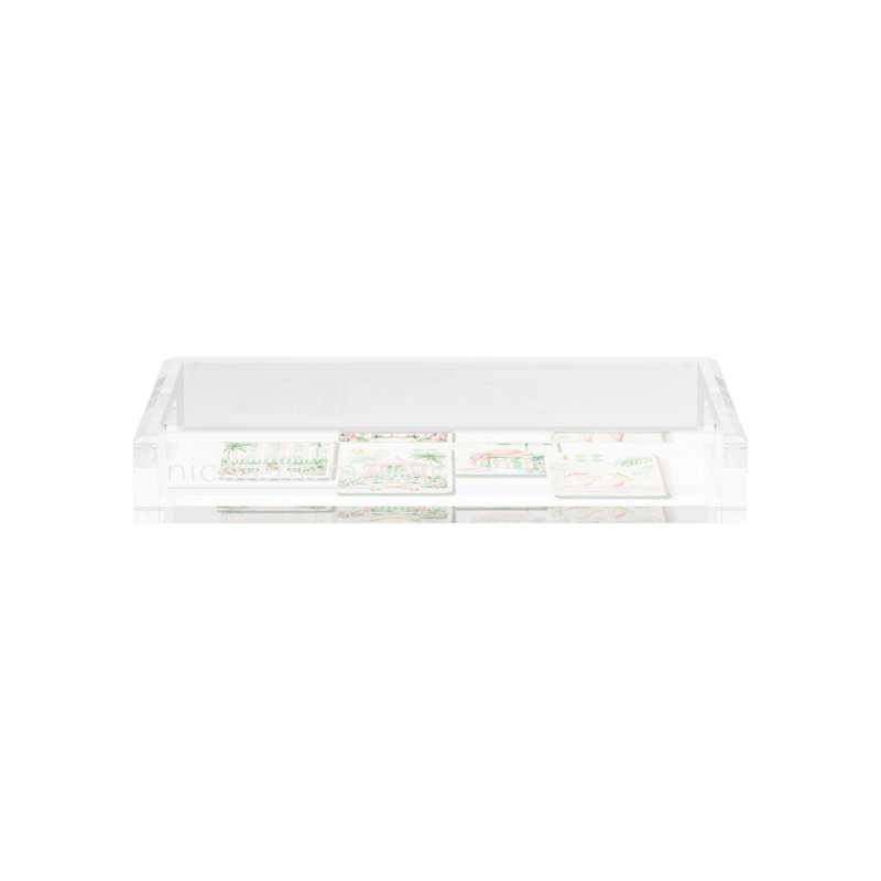 Rectangle Abstract Decorative Tray, 2" H x 12.5" W x 7.75" D