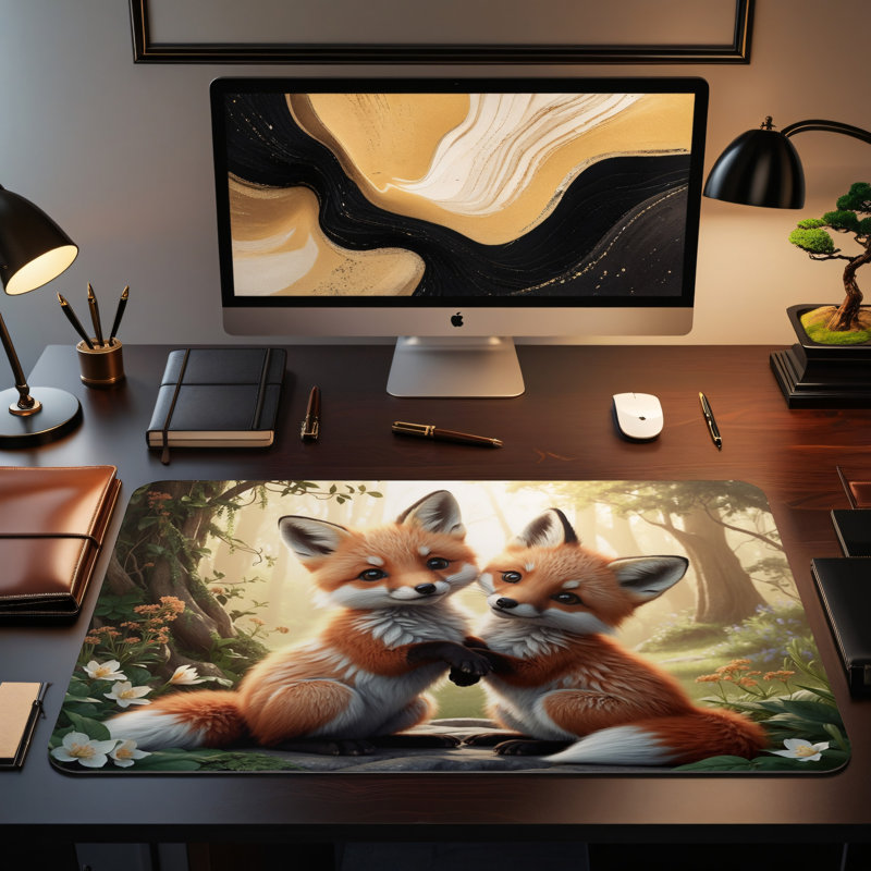 Polyester Desk Pad, 14.4x12.1