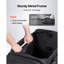 Sac de danse avec portemanteau, sac de danse à roulettes 23 pouces, avec roues, port USB, portemanteau réglable en hauteur, rideau de protection de la vie privée, idéal pour les voyages et les compétitions, noir mat-120413586-120413584