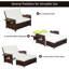 Aymelia 72cm Long Reclining Double Chaise with Cushions-489015261-489015260