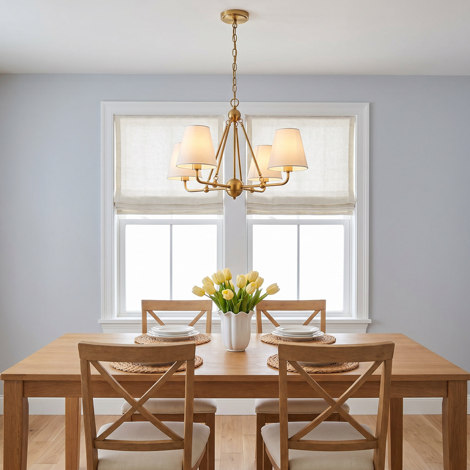 Rome 4-Light Pendant, White
