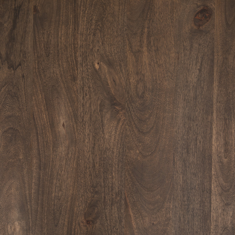 Kenja Solid Wood Top Single Coffee Table, Aged Brown