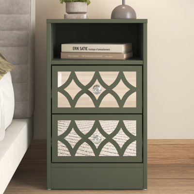 Bowen Adreille 2 Drawer Bedside Table