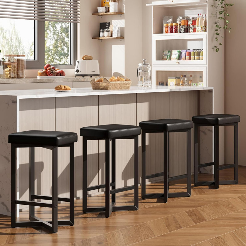 Counter Stool with Metal Frame