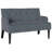 Vidaxl Chesterfield Bench Dark Grey 44.09 X 25.79 X 29.53 In Velvet-556806835