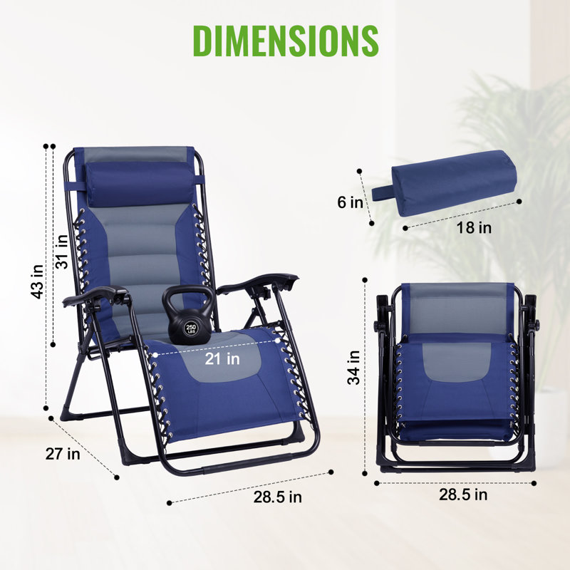  Fauteuil inclinable Deluxe Xl, Gris te bleu