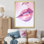 «Pink Pastel Pout Lips I», reproduction sur toile