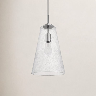 Evanne Single Light Glass Dimmable Pendant