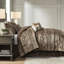 Édredon pour grand lit 7 pièces - brun / or, motifs, style intrigant-124917946-124917948