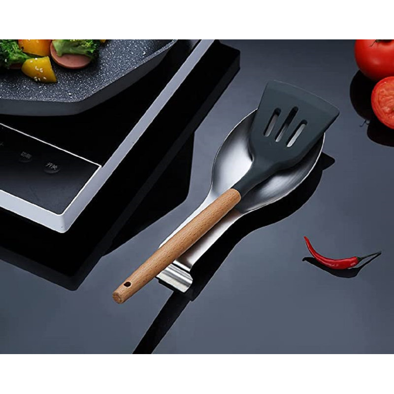 Stainless Steel Oval Spoon Rest