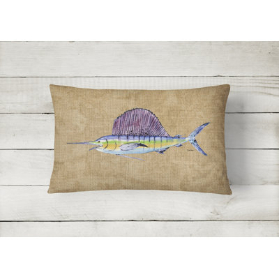 Outdoor Reversible Throw Pillow