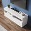 High Gloss White 120cm TV Stand RGB LED Lights Soft Close Doors Easy Build Media Console for 50" TV-1588657487