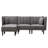 Dawa Velvet L-Shaped Sectional Reversible-1912707689