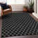 Premium Machine Washable Prisco Black Rug