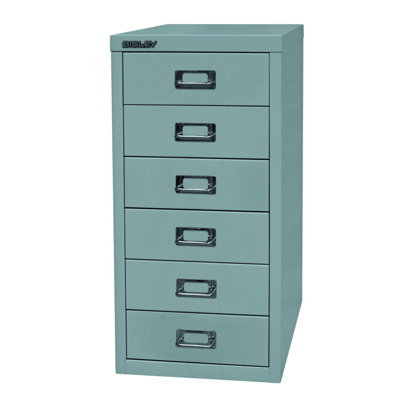 29er 27.9cm Wide 6 -Drawer File Cabinet, Silver