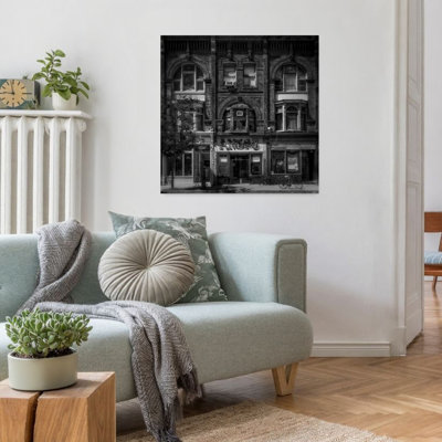Contemporary Art Classic Retro Vintage Architecture City Wall Art 1 Piece Wrapped Canvas Wall Art