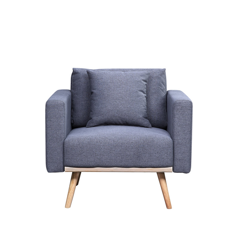 Abdulkadyr Upholstered Armchair, Dark Gray
