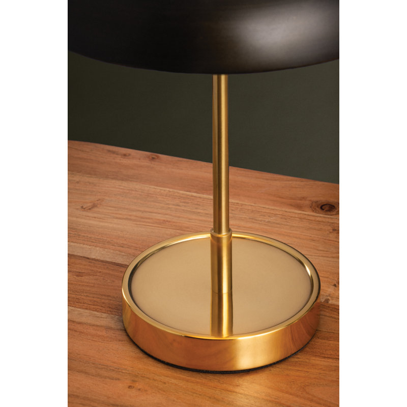 Hector Rechargeable Table Lamp in Aged Brass and Distressed Bronze