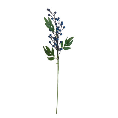 Elements Artificial Blueberry Branch, 25 Inch