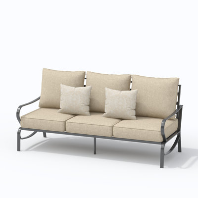 3-Person Outdoor Iron Sofa