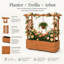 Boîte à fleurs