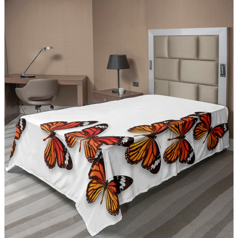 Drap-housse Ambesonne, Drap plat pour lit simple TG