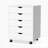 18'' Wide 5 -Drawer Mobile File Cabinet-99325173