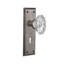 Crystal Chateau Interior Mortise Door Knob with New York Long Plate-1761021209