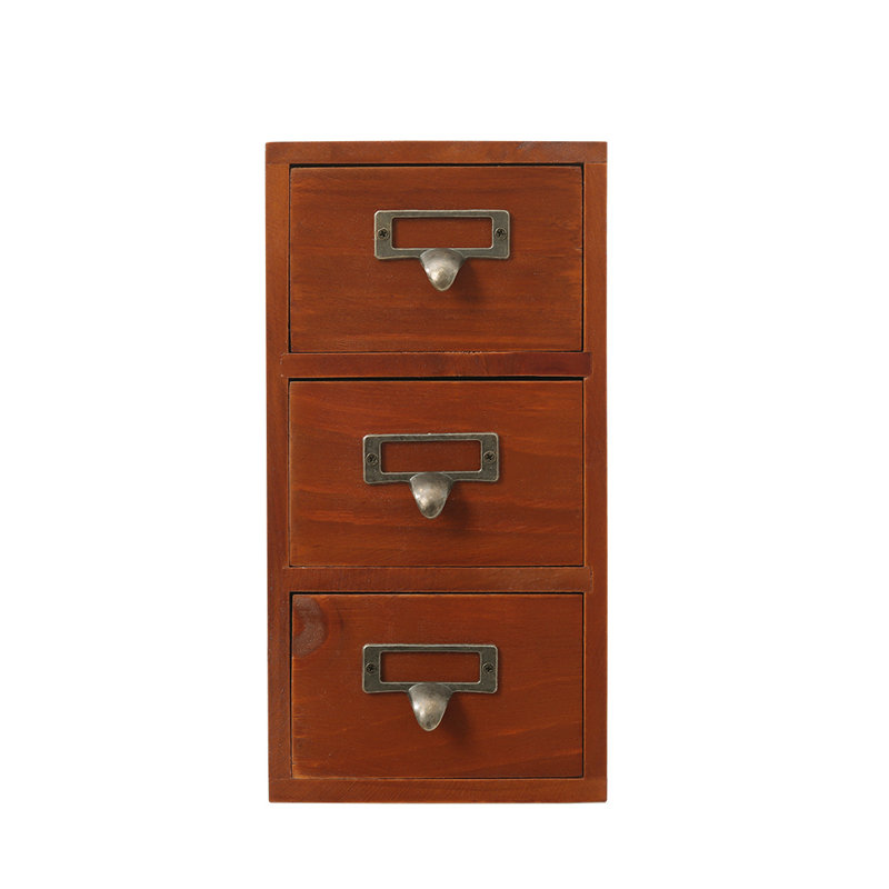 Hallettsville Wood Desk Organiser