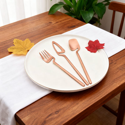 32-Piece Flatware Set Service For 8, Stainless Steel Silverware Set With Knife Fork Spoon And Coffee Spoon, Dishwasher Safe Matte Finish Cutlery Set